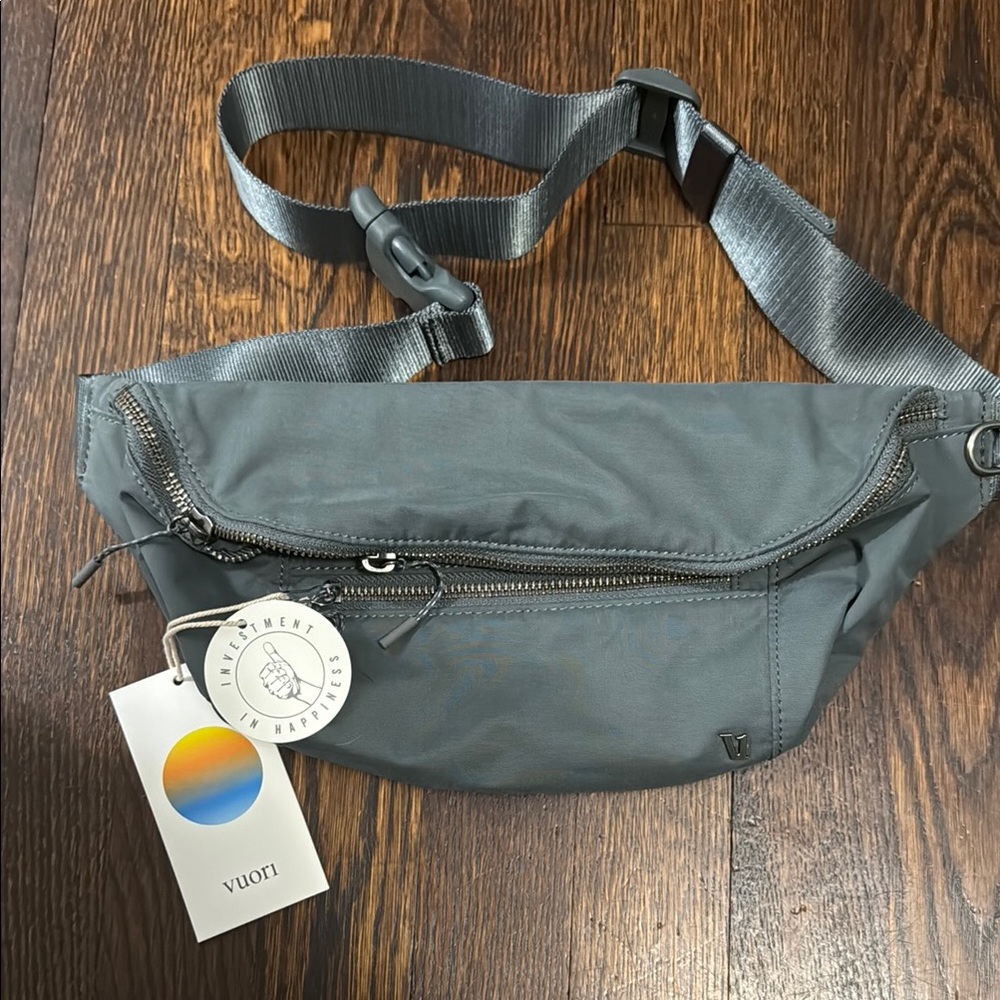 Gray Vuori Crossbody Bag
